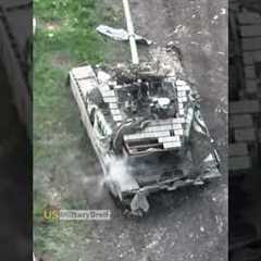 Ukrainian FPV Drone Destroys Russian T-90 Tank in Seconds