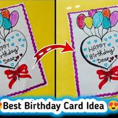 White Paper 🎀 😍 Birthday Card Making | Happy Birthday Card | Bestie ke liye birthday gift | DIY..