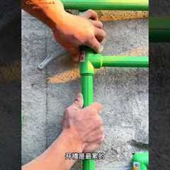 Water pipe installation skills #plumbing #plumbingservices #drainage