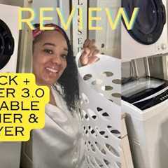 BLACK DECKER PORTABLE WASHER AND DRYER, WHY ARE WE SO LATE🤨 REVIEW, WHATS OUR THOUGHTS.