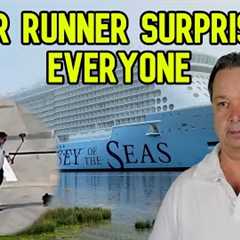 PIER RUNNER SURPRISES EVERYBODY AND THEY ALL CHEERED, CRUISE NEWS