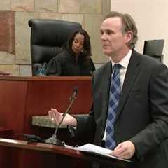 Defense attorney Matthew Borgula delivers his closing argument in the trial of Christopher Schurr