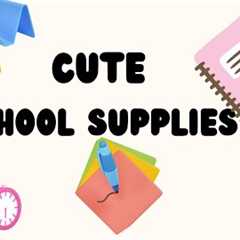 Diy Cute 5 School Supplies make in home |How to make school supplies in paper‎⁨@Diptiscraftdiary⁩ 