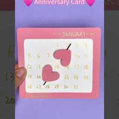 Cute Anniversary Card 🩷Perfect Anniversary Gift | Cute Gift Ideas #giftideas#shorts#cardboardcraft