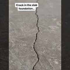 Crack in Slab Foundation…😬