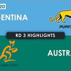 HIGHLIGHTS | ARGENTINA v AUSTRALIA | The Rugby Championship U20 2025 | Round 3