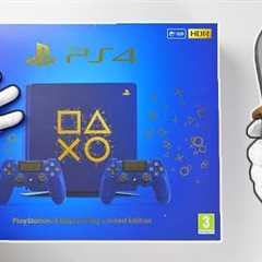 PS4 DAYS OF PLAY LIMITED EDITION CONSOLE! Unboxing Playstation 4 Slim Blue Collector's Special
