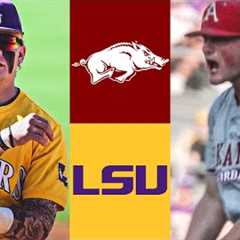 #7 Arkansas vs #3 LSU (G3) | 2025 College Baseball Highlights