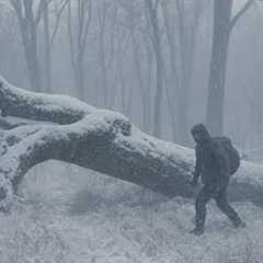 Survival Challenge in Heavy Snow and Blizzard-21°C TemperatureAlone in the Deep Wild,and Cold Jungle