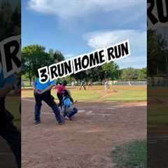 3 Run Home Run #basebroz #homerun #baseballszn #baseball #baseballlove #baseballswing #giannimolfese