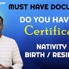 Must Have Documents for Tamil Nadu Medical Counselling 2025 - Do you have this certificate - Mizpah