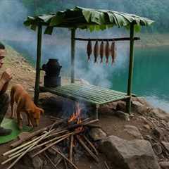 Hunting, fishing, survival in the woods, making shelters, living alone, cooking
