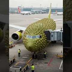 Durian International Flight! Welcome Aboard! ✈️  #monsty #plane #flight #funny