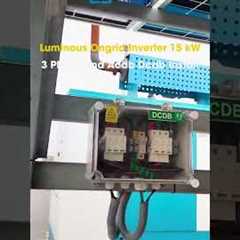 3-Phase Luminous Inverter + ACDB/DCDB Wiring Setup. | Rooftop Solar  Installation In Delhi