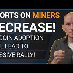 Bitcoin Adoption Will Lead To Massive Rally! Short Interest On Miners Decreases!