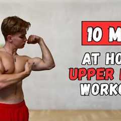 10 MIN UPPER BODY WORKOUT AT HOME - Upper Body Strength Workout Only Dumbbells!!💪