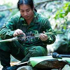 Wild Foraging, Primitive Survival Fishing, Catch and Cook | EP.463