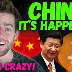 HUGE CHINA BITCOIN NEWS!!