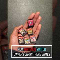 How Nintendo Switch owners carry there games 😂