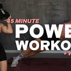 45 MIN POWER WORKOUT | Full Body | Strength & Conditioning | + Weights | Bodyweight | with..