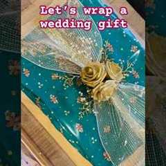 How to wrap a wedding gift beautifully #wrappinggifts #weddinggifts #giftwrapping #giftwrappingideas