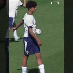 CRISTIANO RONALDO'S SON TRAINS WITH PORTUGAL 🤩  #football #soccer #shorts