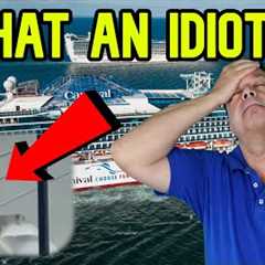 IDIOT ARRESTED TRYING TO CLIMB ONTO CRUISE SHIP, CRUISE NEWS