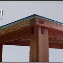 making a beautiful bench/table without nails or screws [woodworking]