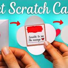 Secret Scratch Card Message Handmade Gift for Boyfriend/Bestfriend/Husband DIY Love Letter Card