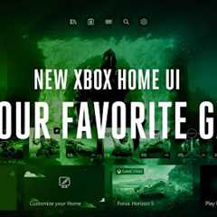 New Xbox Home UI with pinned apps and games