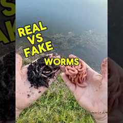 Real Worms VS Fake Worms! #shorts #bassfishing
