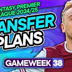 MY FPL GW38 TRANSFER PLANS ♻️ Its the Final Gameweek 🎵 🎶 | Fantasy Premier League Tips 2024/25