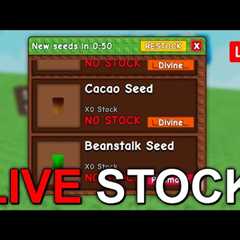 Live 🔴 | GROW A GARDEN NEW STOCK, WEATHER! & EGGS 24/7!