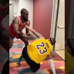 Shadow Basketball: MJ or LBJ ⁉️Let me know in the comments‼️#halalwrist #funny #MJ #Lebron #shorts