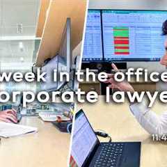 A Week in My Life as a Corporate Lawyer in London ($200k+ salary)