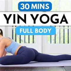 30 Min Yin Yoga - Deep Full Body Stretch for Tension Release