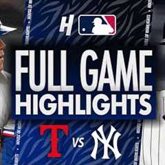 Texas Rangers vs New York Yankees - FULL GAME HIGHLIGHTS | May 21, 2025 MLB Season