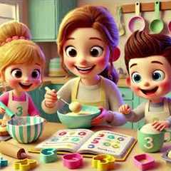 Baking with Numbers 🍰🔢 Learn to Count While We Bake! 🧁🎶 | Nursery Rhymes & Kids Songs