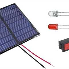 Solar Light with Switch - Solar Plate, Switch, LED Connection