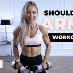 45 Minute Unilateral Shoulders & Arms Workout at Home | Caroline Girvan