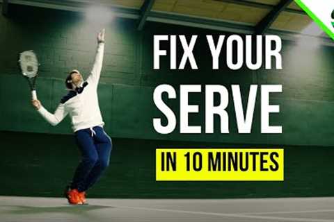 Tennis Serve Fix in 10 Minutes! (Lesson Part 1)