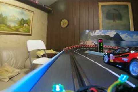 FPV Race - Camera Car vs 4 Ghosts Disagreements. #slotcars #race #pov #fpv #race