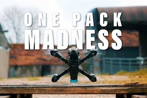 ONE PACK MADNESS! | FPV Drone Uncut Freestyle