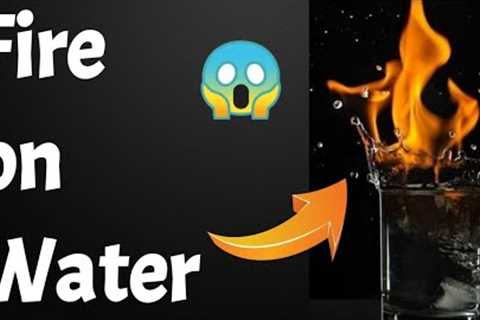 Fire🔥 on Water 😱 | Science Experiment | #science #shorts #short #magic #trick | CQZ |