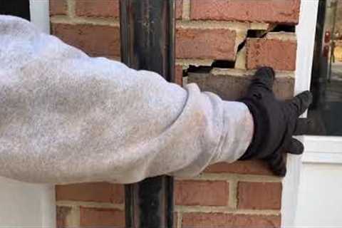 JSA Foundation Repair “How to lift a settling brick foundation wall pulling away and sinking.”