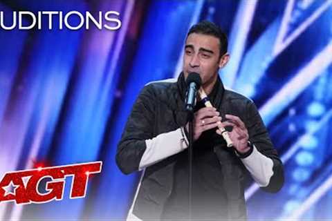Medhat Mamdouh Beatboxes While Playing The Recorder - America's Got Talent 2021