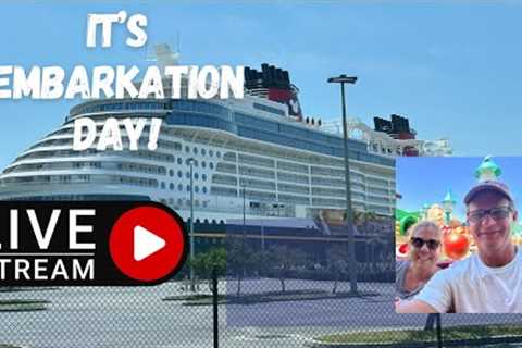 🔴LIVE: Disney Fantasy Embarkation Day | Disney Cruise Line | 5/1/2025
