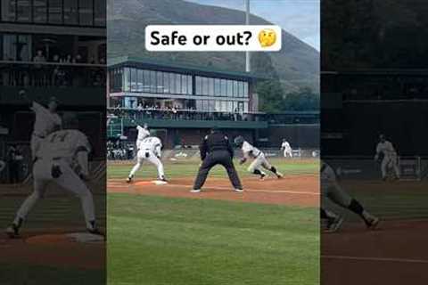 Safe or out? 🤔 #baseball
