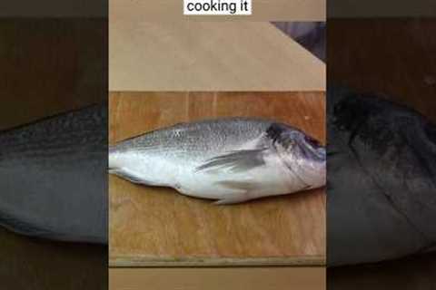 How to clean a fish before cooking it #fish #fishing #shorts