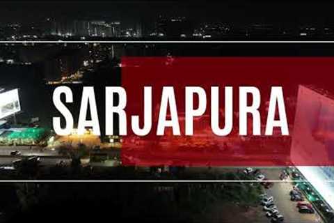 Aerial Drone View of Sarjapur, Sompura Gate &amp; Prestige City, Bengaluru | Stunning Night Footage